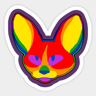 Gay pride cat Sticker